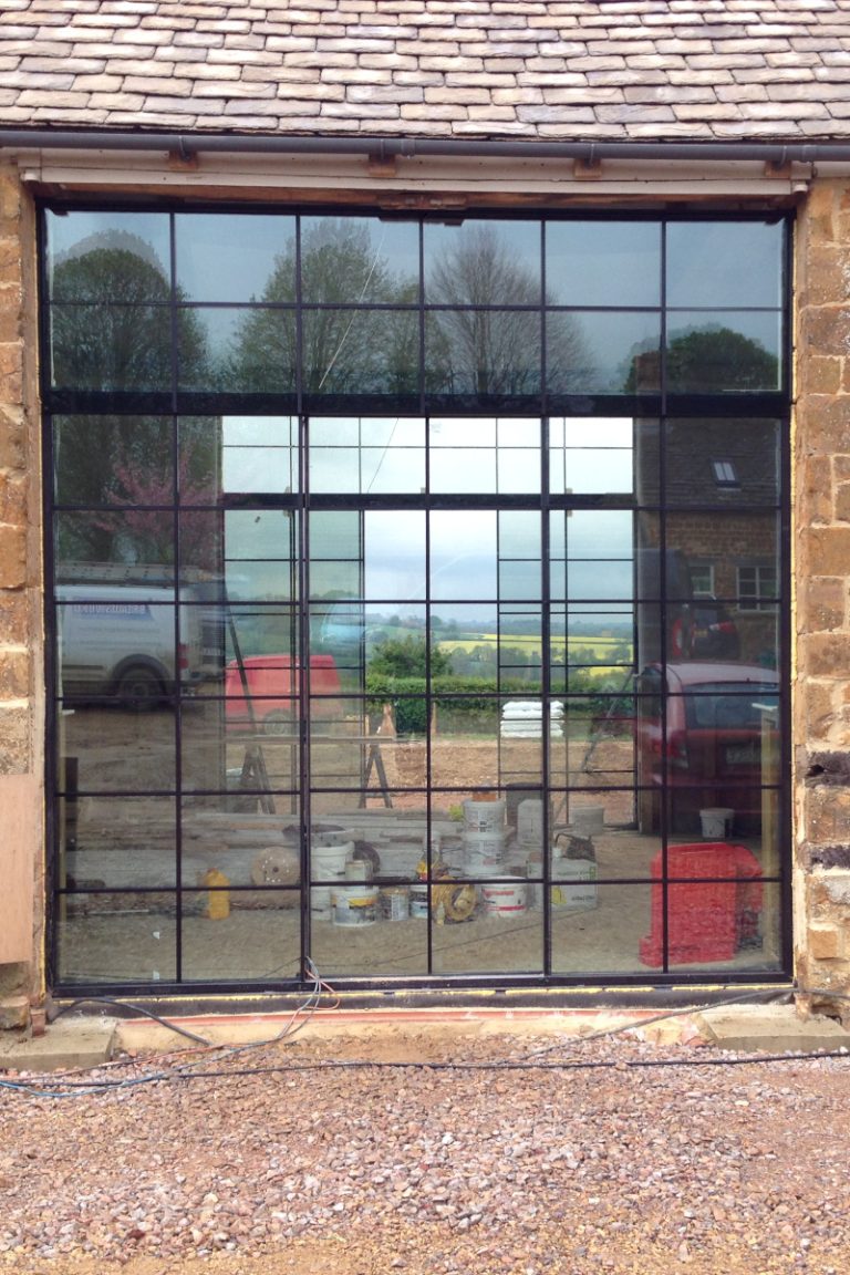 Bespoke fitted window in a barn conversion